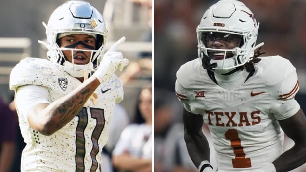 Oregon's Troy Franklin and Texas' Xavier Worthy.
